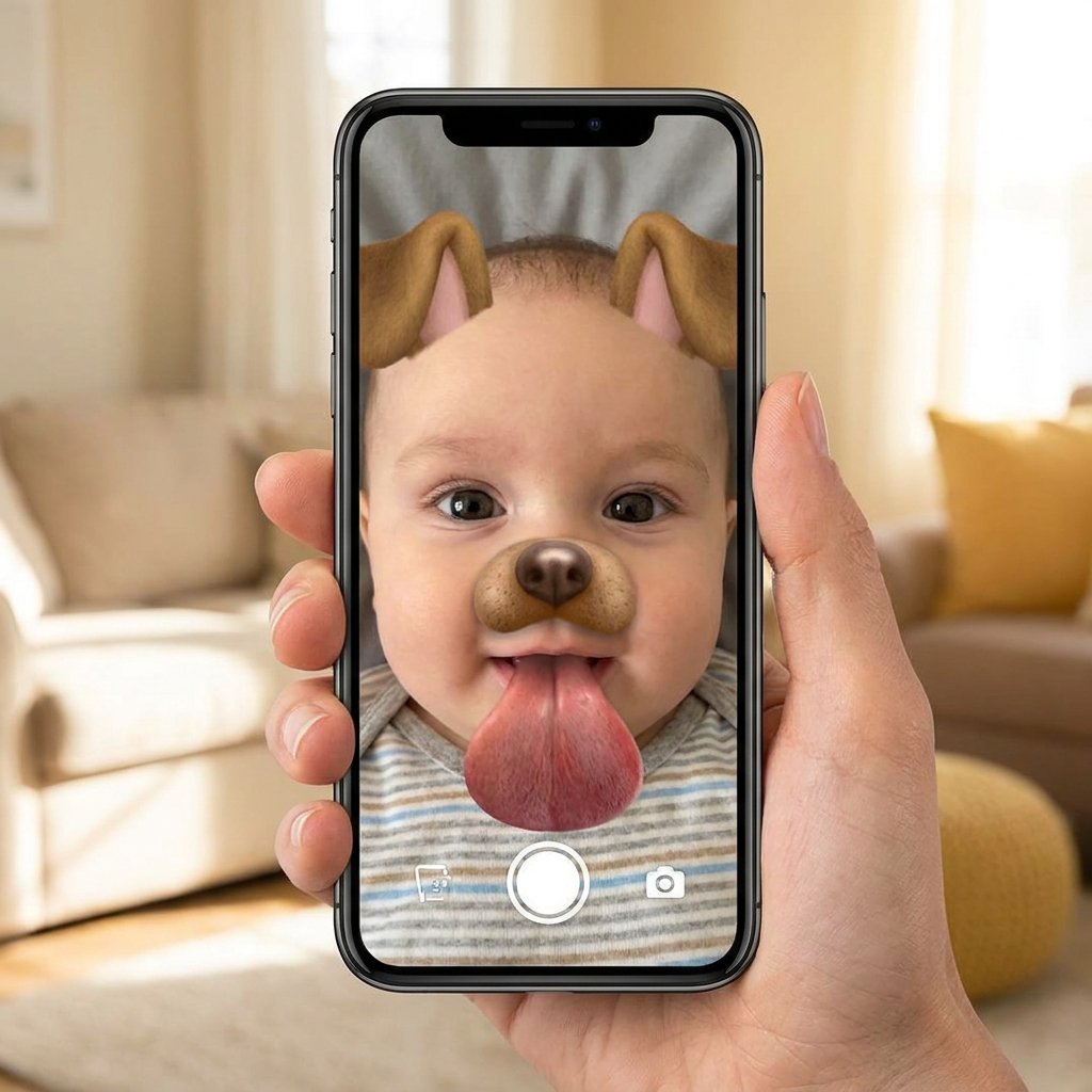 Baby Dog Face Filter Idea