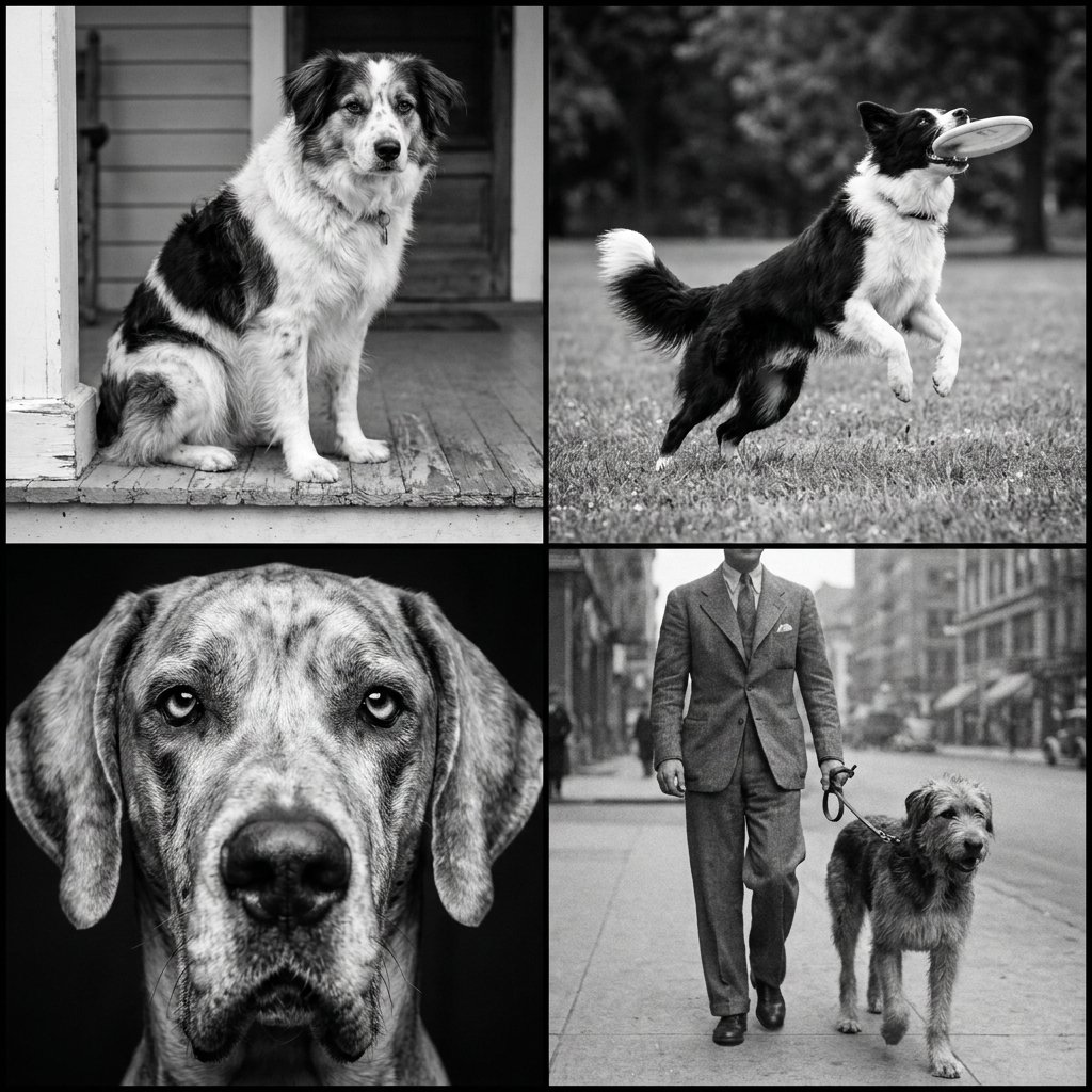 Black and White Dog Ideas
