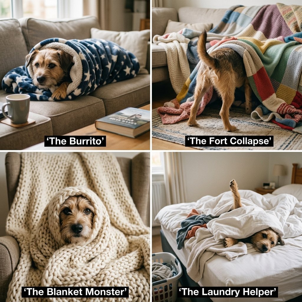 Dog Stuck In Blanket Ideas