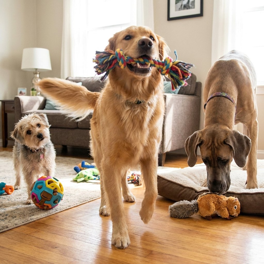 Dog Reaction to New Toy Ideas