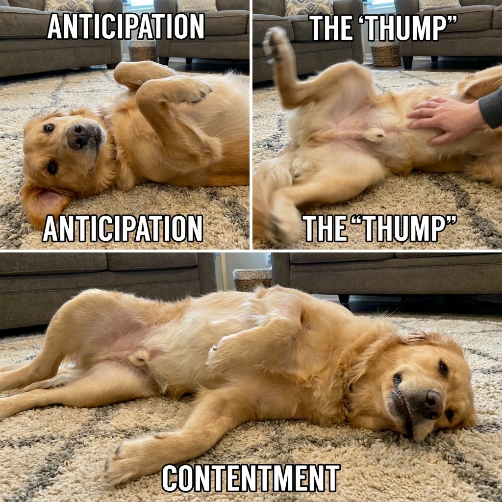 Dog Reaction to Belly Rub Ideas