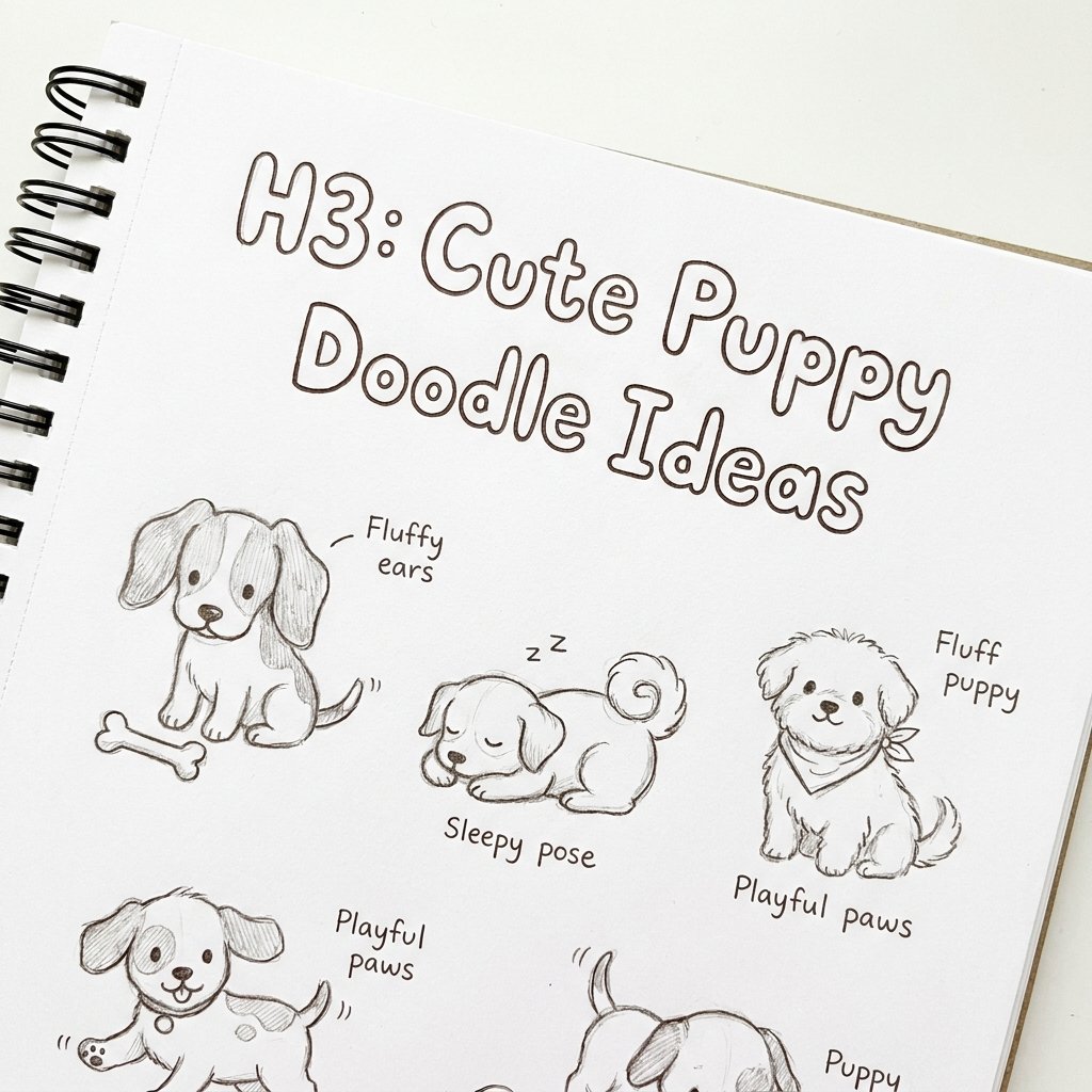 Cute Puppy Doodle Ideas