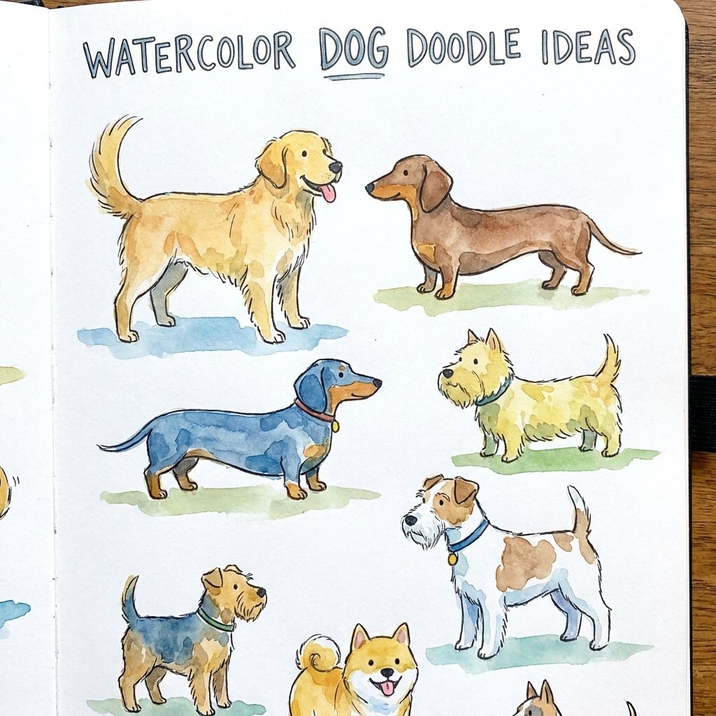 Watercolor Dog Ideas