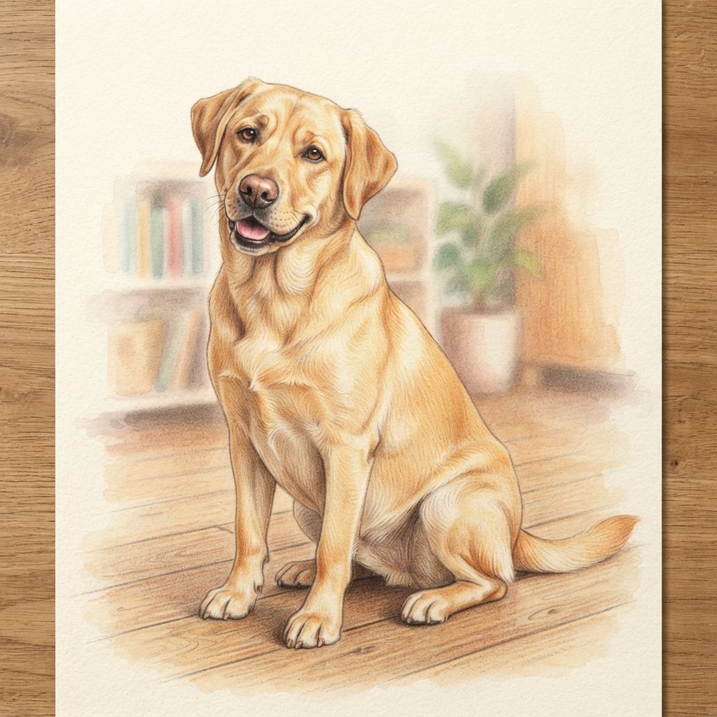 Labrador Drawing Ideas