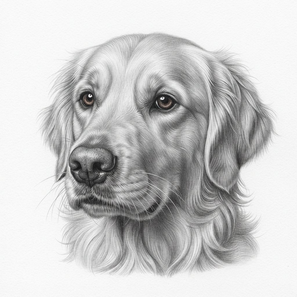 Realistic Dog Portrait Ideas