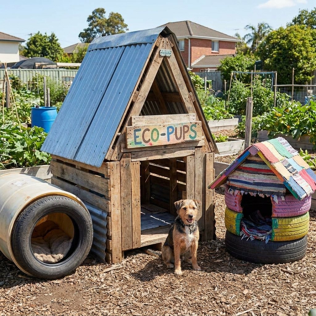 Recycled Material Dog Ideas