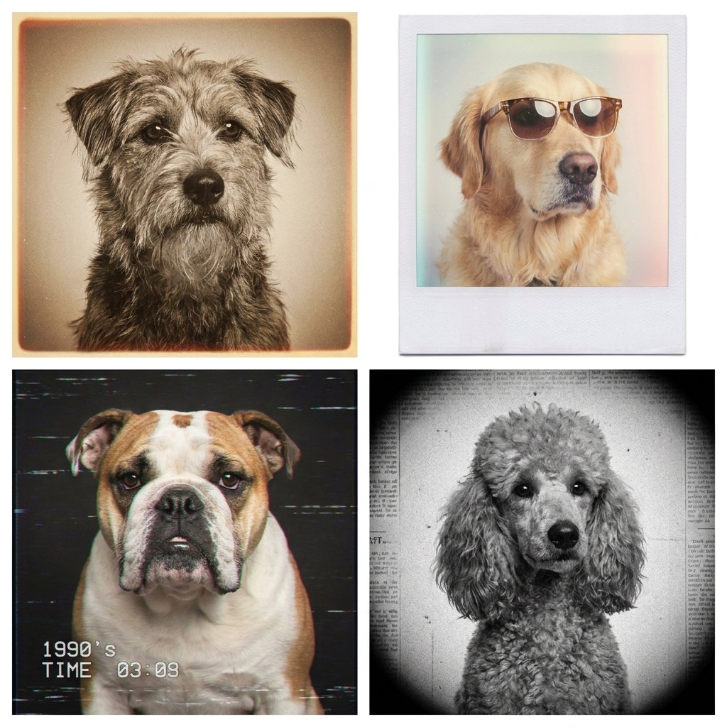 Retro Filter Dog Ideas