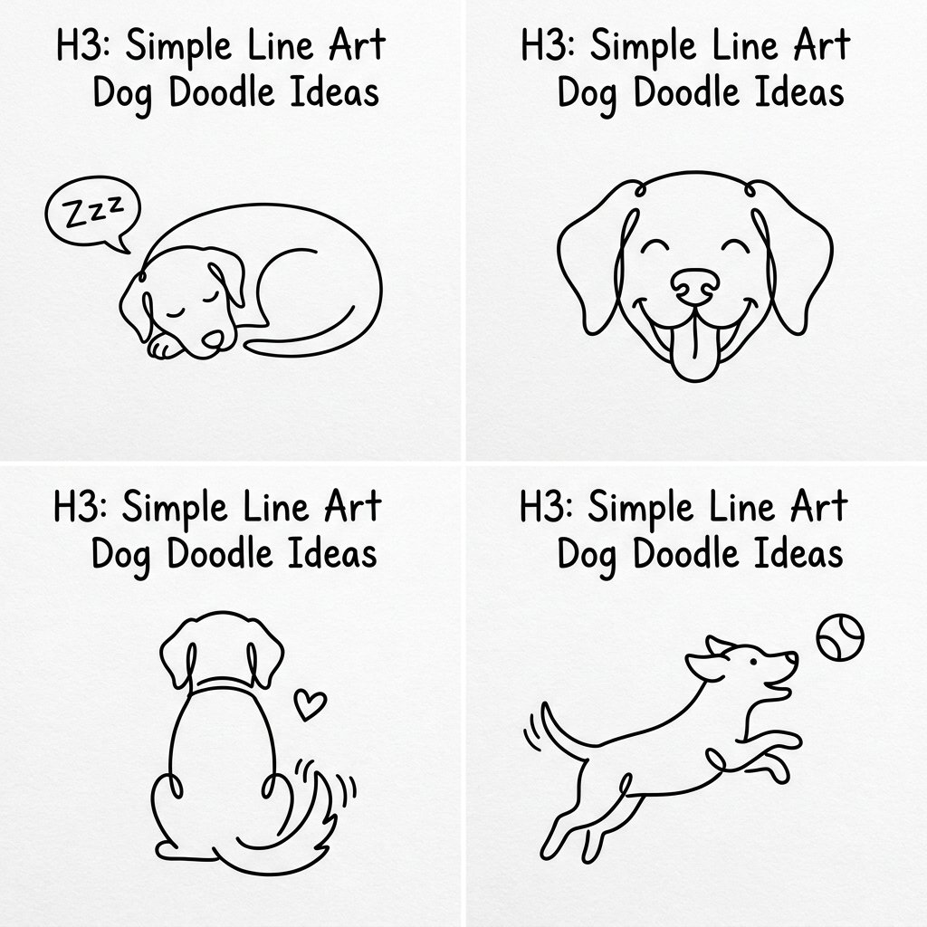 Simple Line Art Dog Ideas
