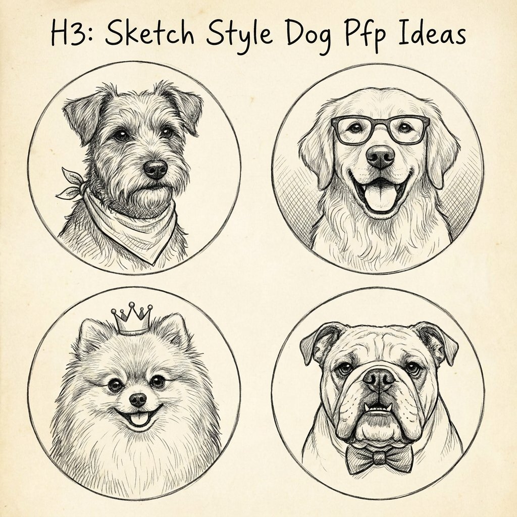 Sketch Style Dog Ideas