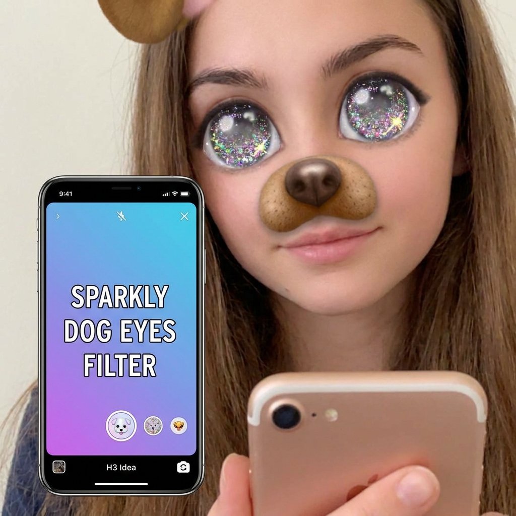 Sparkly Dog Eyes Filter Idea