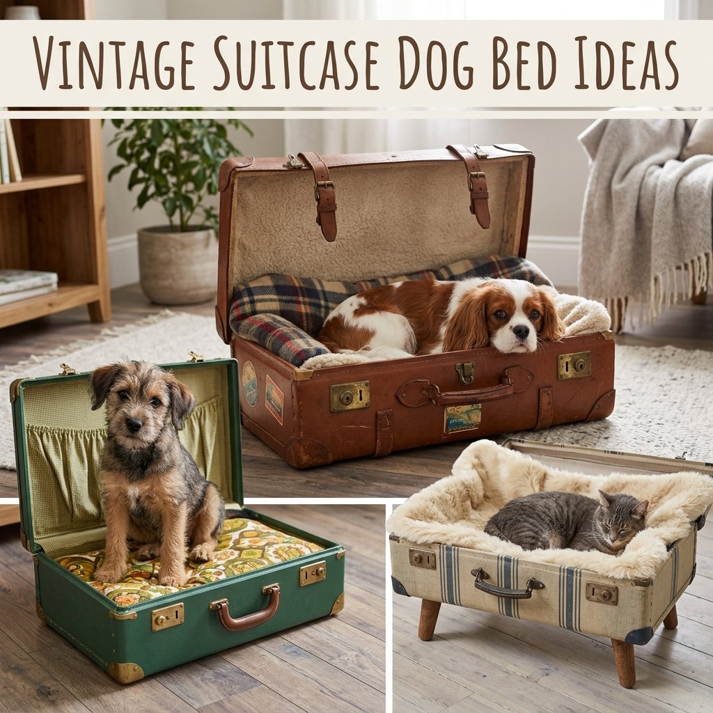 Vintage Suitcase Dog Ideas