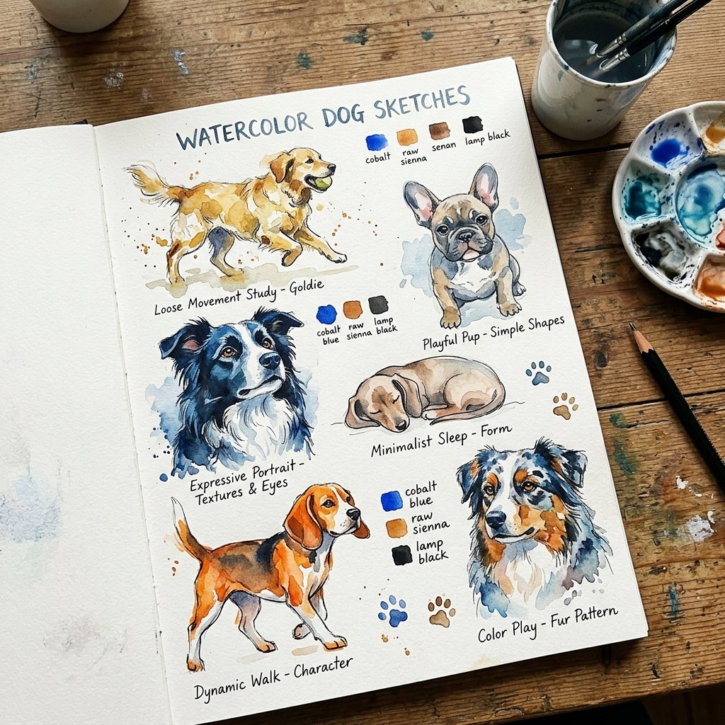 Watercolor Dog Ideas