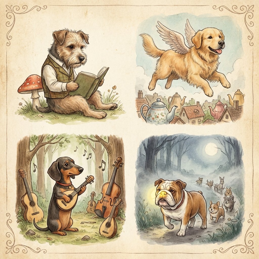 Whimsical Storybook Dog Ideas