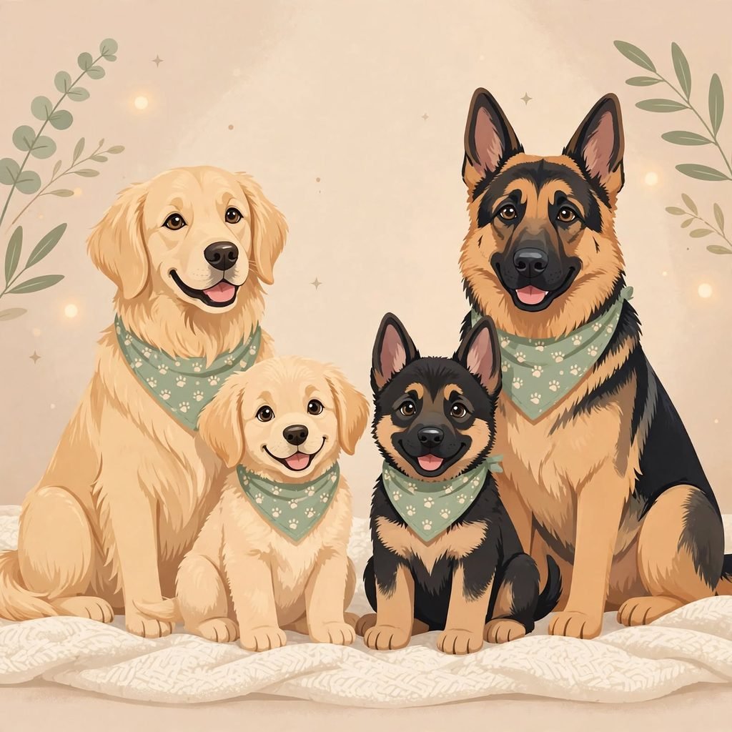 Dog Family Portrait Ideas