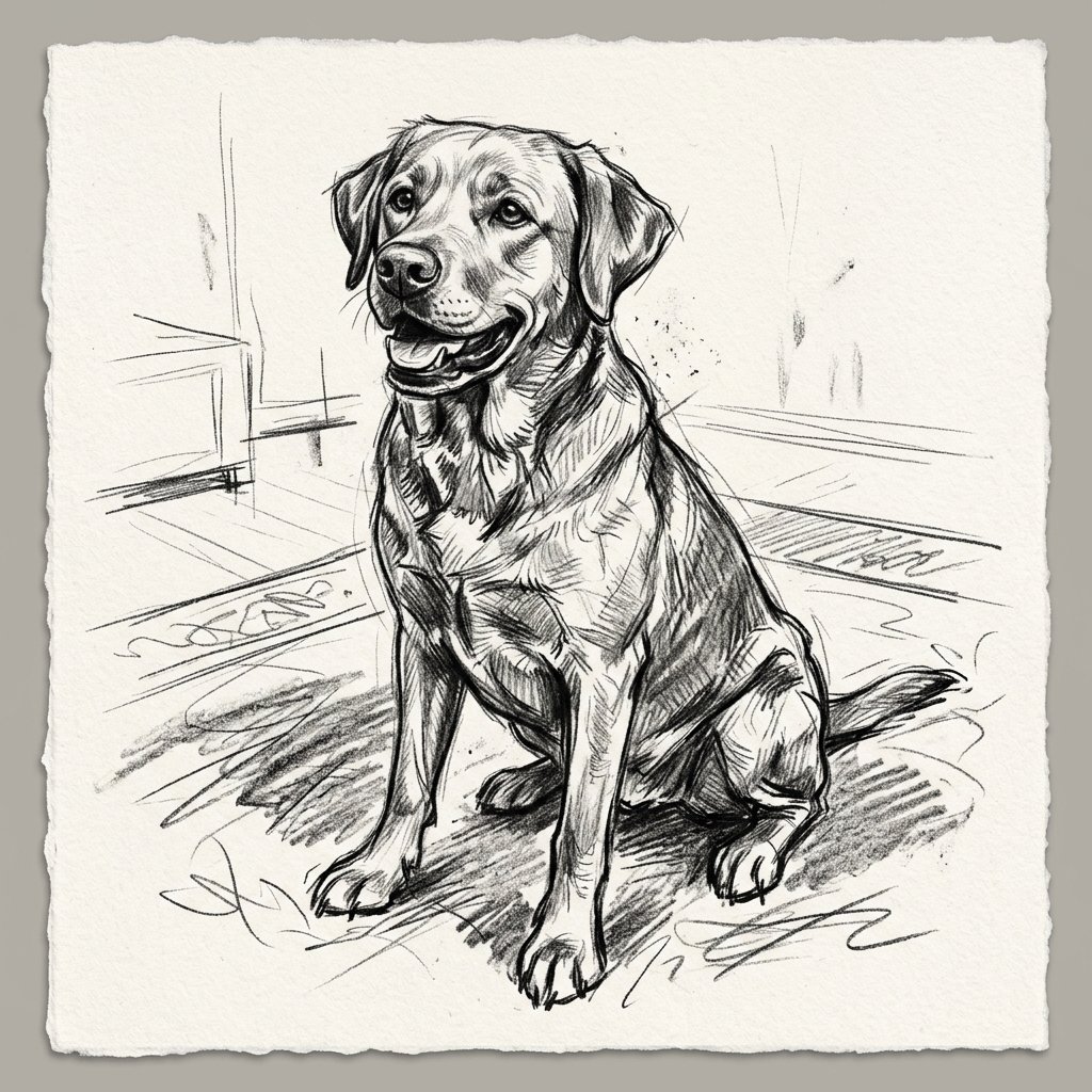 dog sketch